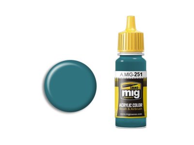 AMMO MIG 0251 Russian Blue AMT-7 - Acryl - Mig0251 xs - MIG0251-XS