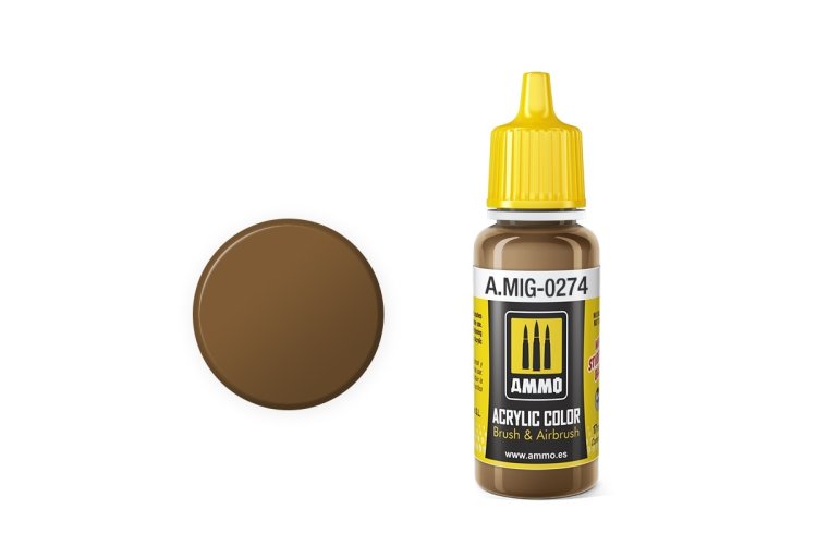AMMO MIG 0274 Marrone Mimetico 1 FS 30118 - Acryl - 17ml - Mig0274 1 - MIG0274-XS
