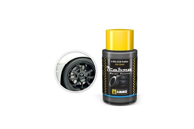 AMMO MIG 0338 Cobra Motor Paints - Rubber - Matt - Acryl - 30ml - Mig0338 1 - MIG0338