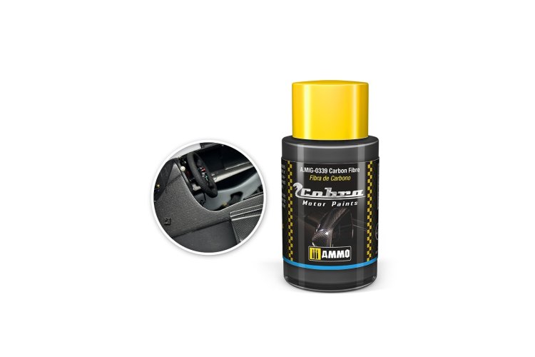 AMMO MIG 0339 Cobra Motor Paints - Carbon Fibre - Matt - Acryl - 30ml - Mig0339 1 - MIG0339