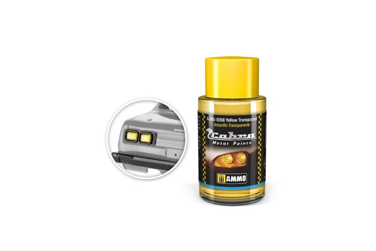AMMO MIG 0358 Cobra Motor Paints - Yellow Transparent - Matt - Acryl - 30ml - Mig0358 1 - MIG0358