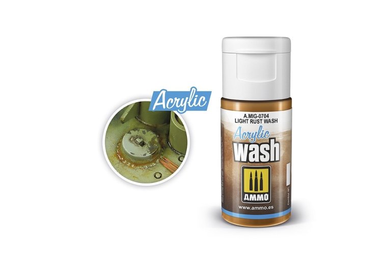 AMMO MIG 0704 Acrylic Wash Light Rust - 15ml - Mig0704 xs - MIG0704-XS