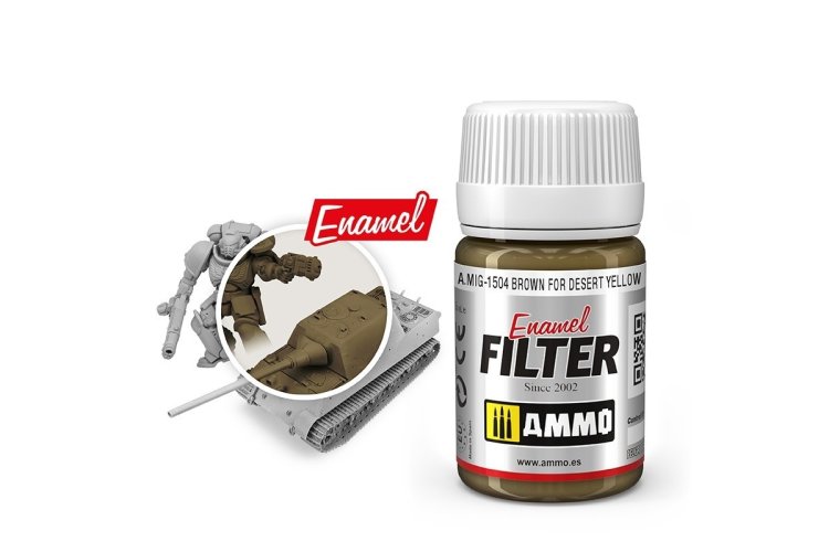 AMMO MIG 1504 Brown For Desert Yellow - Mig1504 xs - MIG1504-XS