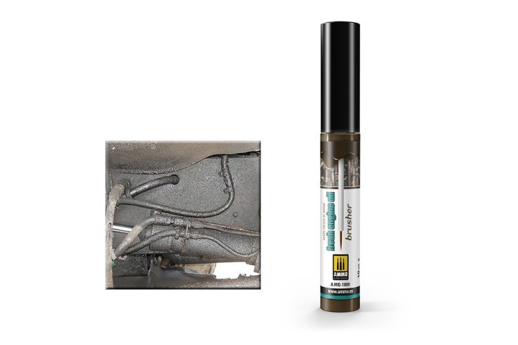 AMMO MIG 1800 Effect Oilbrusher - Fresh Engine Oil - 10ml - Mig1800 xs - MIG1800-XS