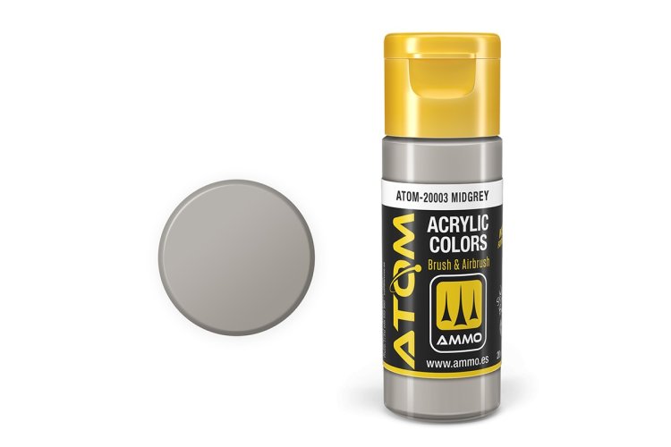 AMMO MIG 20003 ATOM - Midgrey - Acryl - 20ml - Mig20003 xs - MIG20003-XS