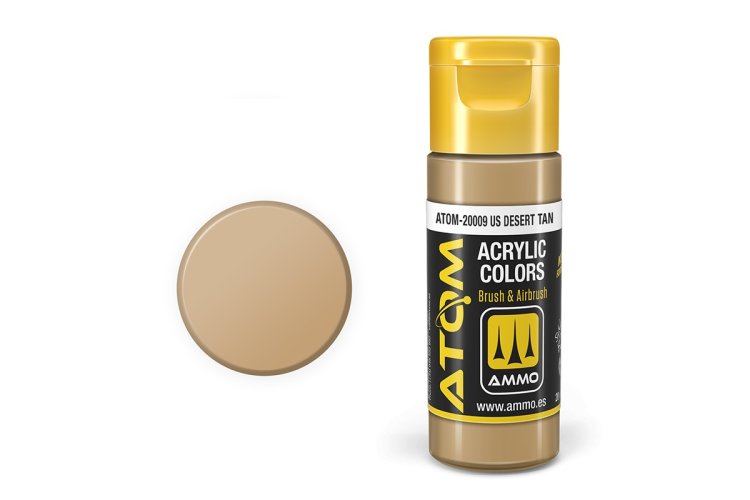 AMMO MIG 20009 ATOM - US Desert Tan - Acryl - 20ml - Mig20009 xs - MIG20009-XS