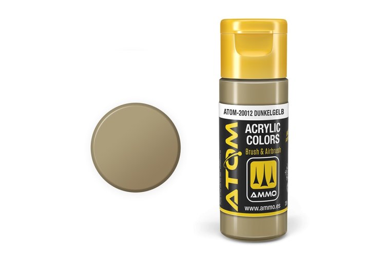 AMMO MIG 20012 ATOM - Dunkelgelb - Acryl - 20ml - Mig20012 xs - MIG20012-XS