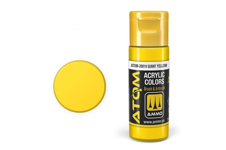 AMMO MIG 20019 ATOM - Sunny Yellow - Acryl - 20ml - Mig20019 xs - MIG20019-XS