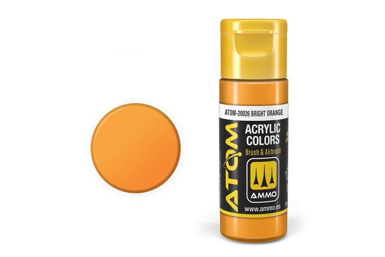 AMMO MIG 20026 ATOM - Bright Orange - Acryl - 20ml - Mig20026 xs - MIG20026-XS