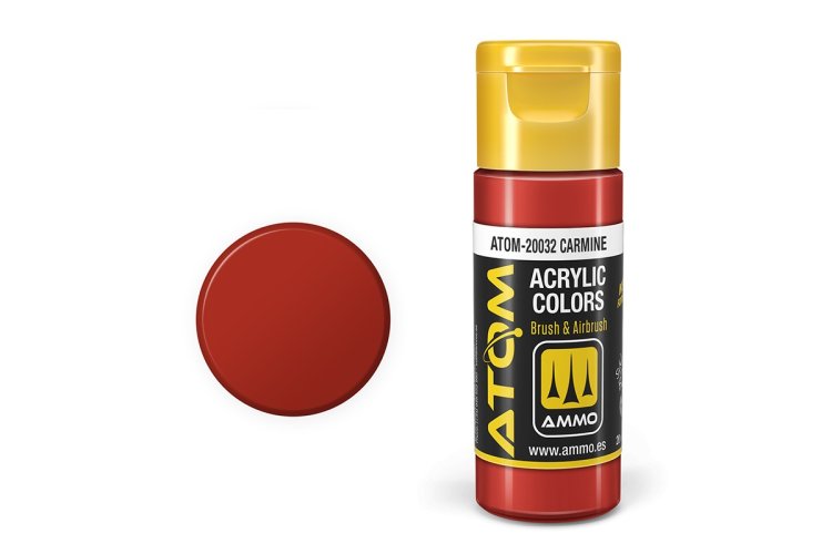 AMMO MIG 20032 ATOM - Carmine - Acryl - 20ml - Mig20032 xs - MIG20032-XS
