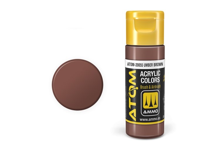 AMMO MIG 20055 ATOM - Umber Brown - Acryl - 20ml - Mig20055 xs - MIG20055-XS