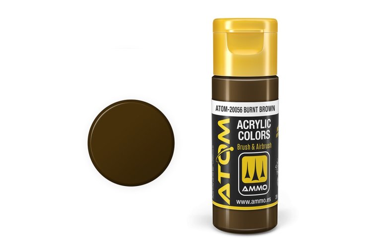 AMMO MIG 20056 ATOM - Burnt Brown - Acryl - 20ml - Mig20056 xs - MIG20056-XS