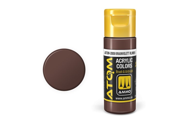AMMO MIG 20059 ATOM - Braunviolett RLM81 - Acryl - 20ml - Mig20059 xs - MIG20059-XS
