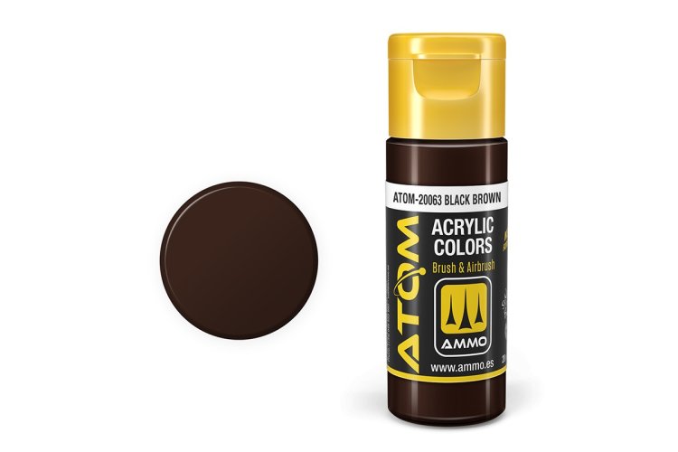 AMMO MIG 20063 ATOM - Black Brown - Acryl - 20ml - Mig20063 xs - MIG20063-XS