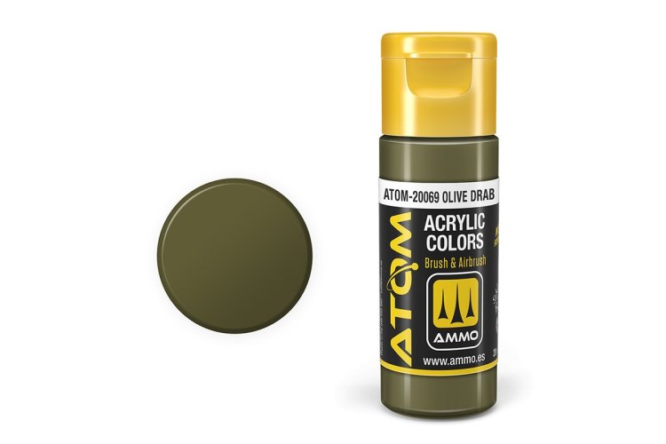 AMMO MIG 20069 ATOM - Olive Drab - Acryl - 20ml - Mig20069 xs - MIG20069-XS