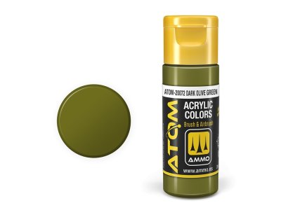 AMMO MIG 20072 ATOM - DARK Olive Green - Acryl - 20ml - Mig20072 xs - MIG20072-XS