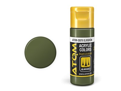 AMMO MIG 20079 ATOM - Olivgrun - Acryl - 20ml - Mig20079 xs - MIG20079-XS