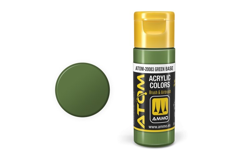 AMMO MIG 20083 ATOM - Green Base - Acryl - 20ml - Mig20083 xs - MIG20083-XS