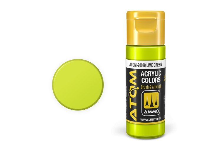 AMMO MIG 20089 ATOM - Lime Green - Acryl - 20ml - Mig20089 xs - MIG20089-XS