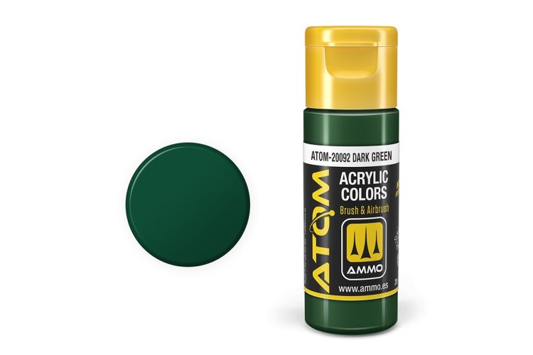 AMMO MIG 20092 ATOM - Dark Green - Acryl - 20ml - Mig20092 xs - MIG20092-XS