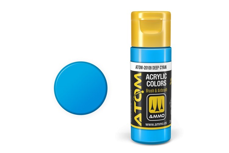 AMMO MIG 20109 ATOM - Deep Cyan - Acryl - 20ml - Mig20109 xs - MIG20109-XS