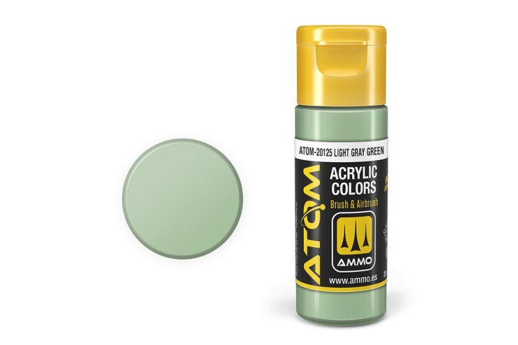 AMMO MIG 20125 ATOM - LIGHT Gray Green - Acryl - 20ml - Mig20125 xs - MIG20125-XS