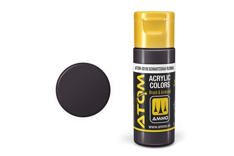 AMMO MIG 20158 ATOM - Schwartzgrau RLM66 - Acryl - 20ml - Mig20158 xs - MIG20158-XS