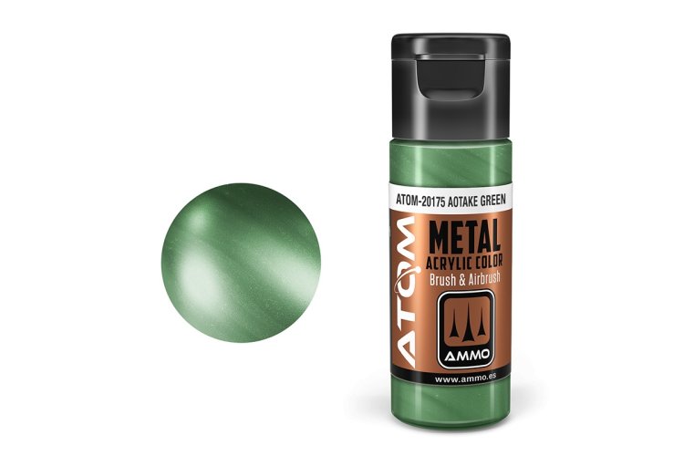 AMMO MIG 20175 ATOM - Metallic Aotake Green - Acryl - 20ml - Mig20175 xs - MIG20175-XS