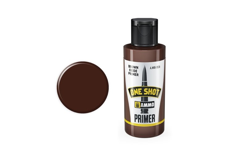 AMMO MIG 2026 One Shot Primer - Brown Oxide - Acryl (60 ml) - Mig2026 xs - MIG2026-XS
