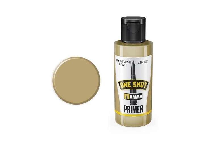 AMMO MIG 2027 One Shot Primer - Sand Flesh - Acryl (60 ml) - Mig2027 xs - MIG2027-XS