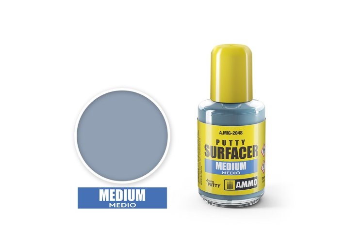 AMMO MIG 2048 Putty Surfacer - Medium - 30ml - Mig2048 1 - MIG2048-XS