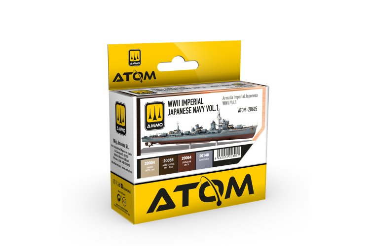 AMMO MIG 20605 ATOM - WWII Japanse Keizerlijke Marine Kleurenset Deel 1 - Acryl Set 4x20ml - Mig20605 xs 1 - MIG20605-XS