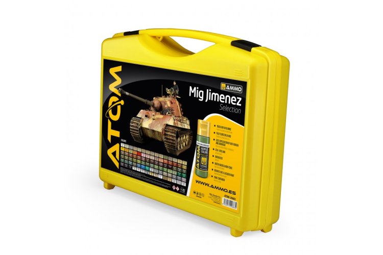 AMMO MIG 20683 ATOM - MIG Jimenez Kleuren Selectie - Koffer - Acryl Set 91x20ml - Mig20683 1 - MIG20683