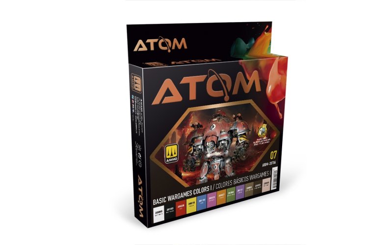 AMMO MIG 20706 ATOM - Basic Wargames I Colors - Acryl Set 12x20ml - Mig20706 xs - MIG20706-XS