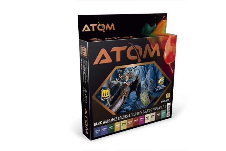 AMMO MIG 20707 ATOM - Basic Wargames II Colors - Acryl Set 12x20ml - Mig20707 xs - MIG20707-XS