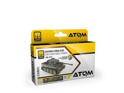 AMMO MIG 20727 ATOM -Vroeg-/Midden-Duitse kleuren - Acryl Set 6x20ml - Mig20727 xs 1 - MIG20727-XS