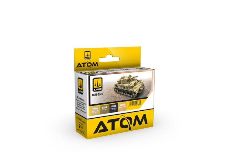 AMMO MIG 20738 ATOM - D.A.K. Kleuren WWII - Acryl Set 4x20ml - Mig20738 xs 1 - MIG20738-XS