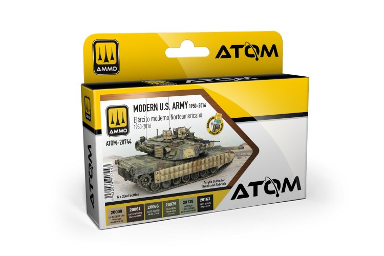 AMMO MIG 20744 ATOM - Modern American Army Colors 1950-2016 - Acrylic Set 4x20ml - Mig20744 xs 1 - MIG20744-XS