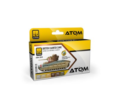 AMMO MIG 20768 ATOM &ndash; Counter British Camouflage Color Set &ndash; Acrylic Set 6x20ml - Mig20768 xs 1 - MIG20768-XS