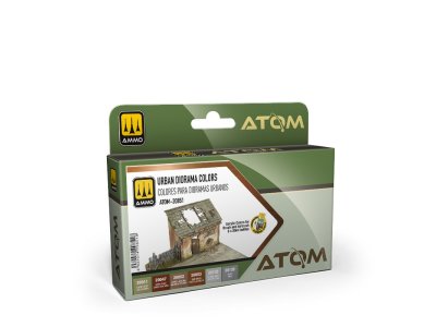 AMMO MIG 20851 ATOM Urban Diorama Colors - Acrylic Set 6x20ml - Mig20851 xs 1 - MIG20851-XS