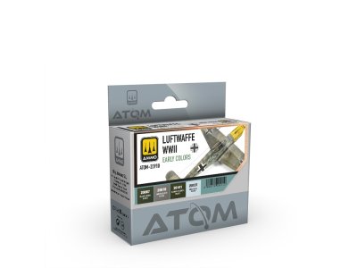 AMMO MIG 20910 ATOM -Luftwaffe WWII Early Colors - Acrylic Set 4x20ml - Mig20910 xs 1 - MIG20910-XS