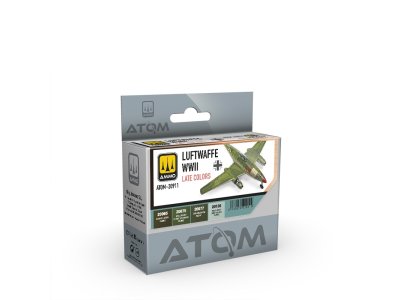 AMMO MIG 20911 ATOM -Luftwaffe WWII Late Colors - Acrylic Set 4x20ml - Mig20911 xs 1 - MIG20911-XS