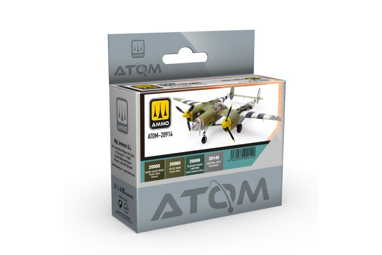 AMMO MIG 20914 ATOM - USAAF WWII Colors - Acrylic Set 4x20ml - Mig20914 xs 1 - MIG20914-XS