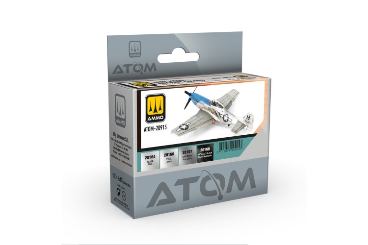 AMMO MIG 20915 ATOM - Bare Metal Aircraft Colors - Acrylic Set 4x20ml - Mig20915 xs 1 - MIG20915-XS