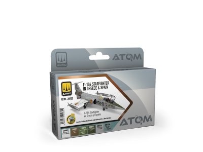 AMMO MIG 20930 ATOM - F-104 Starfighter in Griekenland en Spanje Kleurenset - Acryl Set 6x20ml - Mig20930 xs 1 - MIG20930-XS