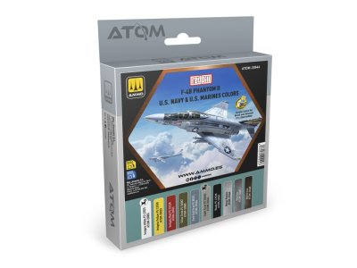 AMMO MIG 20944 ATOM - F-4B Phantom II US Navy & US Marines Kleurenset - Acryl Set 10x20ml - Mig20944 xs 1 - MIG20944-XS