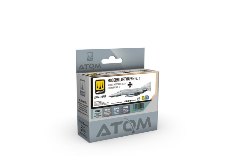 AMMO MIG 20949 ATOM - Modern Luftwaffe Vol. 2 Kleurenset - Acryl Set 4x20ml - Mig20949 xs 1 - MIG20949-XS