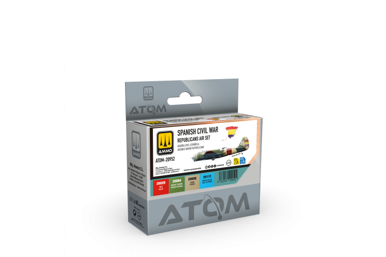 AMMO MIG 20952 ATOM - Spanish Civil War - Republicans Air - Acryl Set 4x20 ml - Mig20952 xs 1 - MIG20952-XS