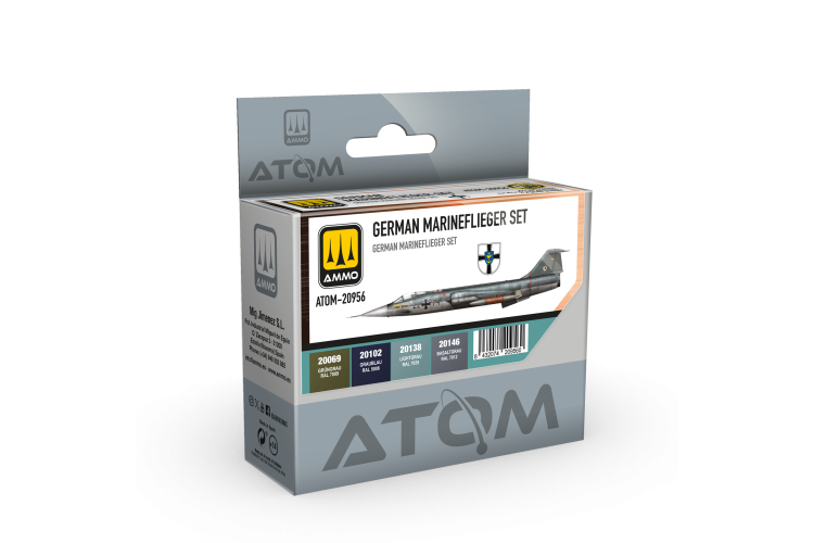 AMMO MIG 20956 ATOM - German Marineflieger Colour Set - Acrylic Set 4x20ml - Mig20956 xs 1 - MIG20956-XS