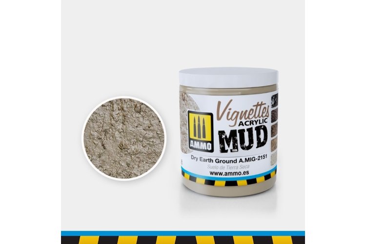 AMMO MIG 2151 Dry Earth Ground - Vignettes Acrylic - 100ml - Mig2151 - MIG2151